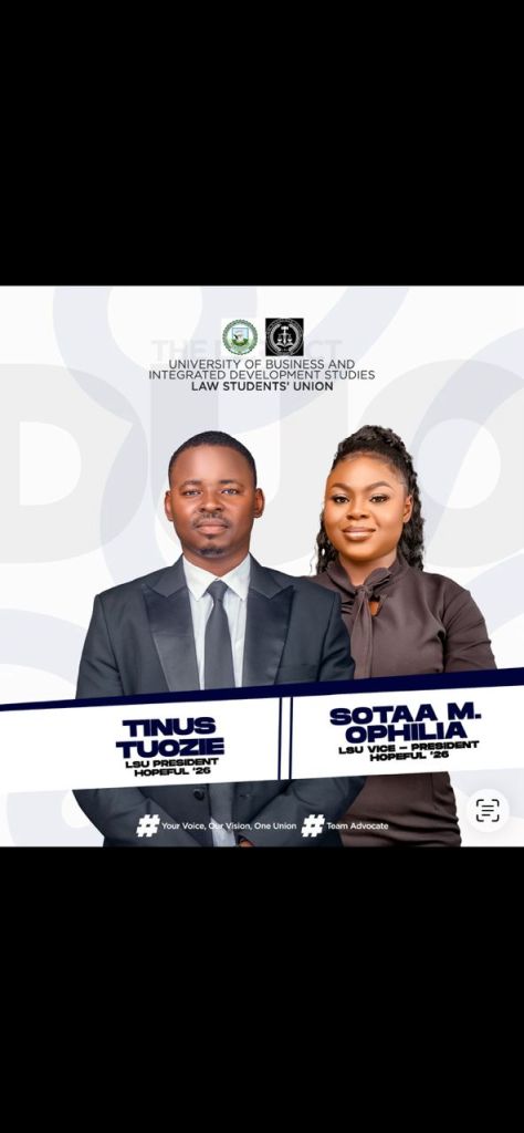 Wa: Tinus Tuozie Declared Winner of UBIDS LSU Elections by Landslide&nbsp;Margin