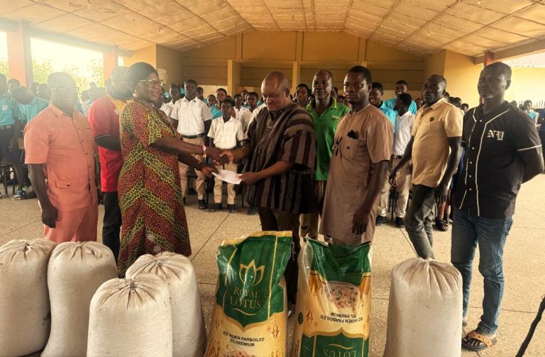 Wa East: Loggu Community SHS Receives Food Supplies And Financial Aid From Hon. Prince&nbsp;Tachi